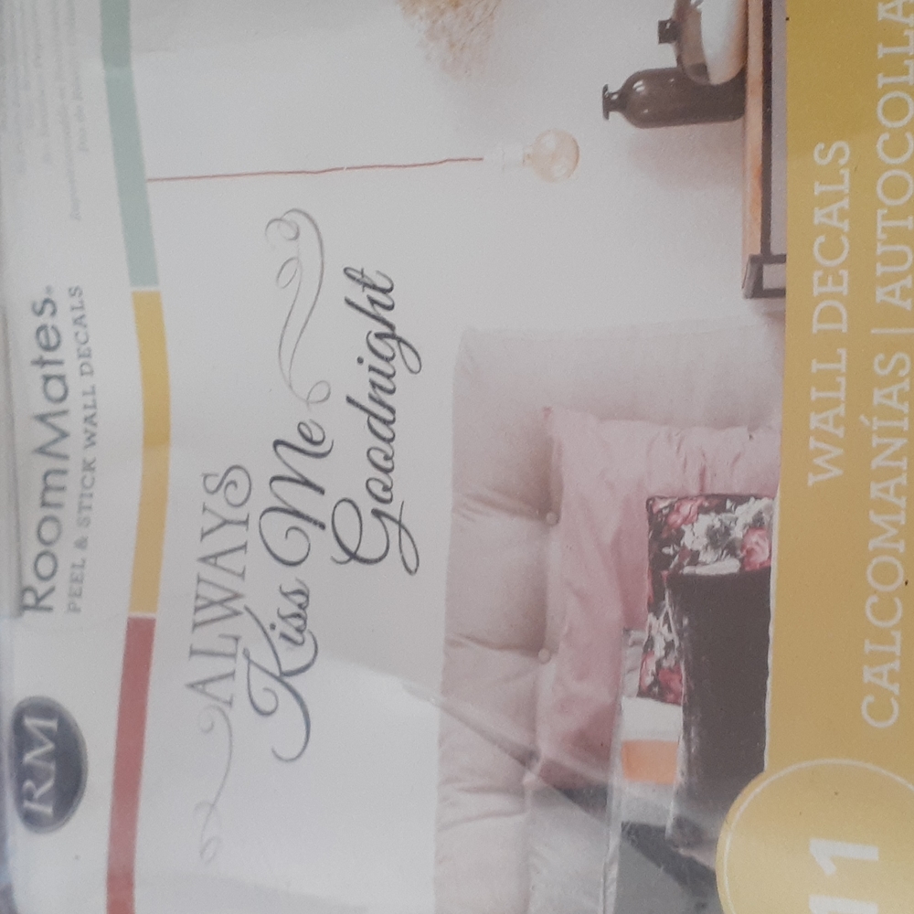 Always Kiss Me Goodnight Wall Decals New